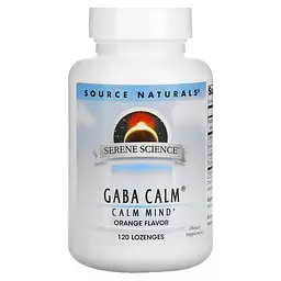 Амінокислота Source Naturals Serene Science GABA Calm Mind, 120 льодяників - Апельсин