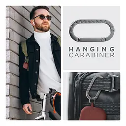 Силіконовий чохол для навушників Apple AirPods 3, Hang Case, коричневий, ультратонкий захисний кейс товщиною 2 мм, захист від подряпин, пилу та ударів, компактний, з карабіном для кріплення, ArmorStandart (ARM60323) - мініатюра 6