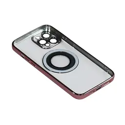 Магнітний чохол XON PhoneCase Magnetic для iPhone 12 Pro Max (PCMC1112400P 8260) Рожевий/Прозорий - мініатюра 4