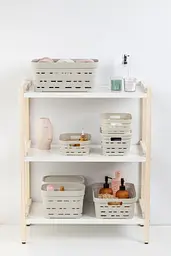 Кошик Idea Home Pyramid без кришки 8.2 л 36x24x12 см бежевий (00615 Bej) - мініатюра 2