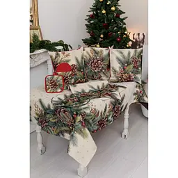 Скатертина гобеленова Прованс Ялинка 135×140 см (47061) - мініатюра 11