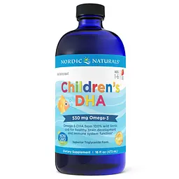 Жирні кислоти Children's DHA 530 mg, 473 мл - полуниця Nordic Naturals fit0013094
