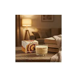 Ароматична свічка Sister's Aroma Cinnamon Roll 150 г (4820227786367) - мініатюра 2