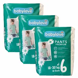 Підгузки-трусики Babylove Premium 6 xxl (18-30 кг) 54 шт