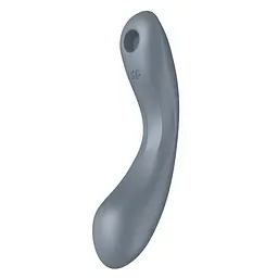 Вакуумний стимулятор клітора з вібрацією Satisfyer Curvy Trinity 1 сірий - мініатюра 5