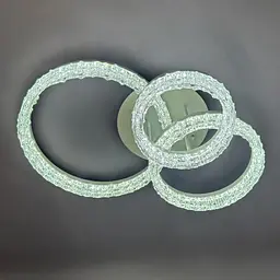 Люстра стельова Linisoln 78202/1+1+1 метал, акрил LED 100Вт 21см 64*50см - мініатюра 3