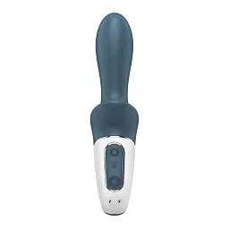 Надувний анальний вібратор Satisfyer Air Pump Booty 2,19х6 см, сірий - мініатюра 2