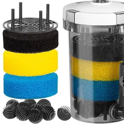 Зовнішній префільтр для акваріума Kruger Meier FlowPure Pro 1600 (16/22 мм) - 1.6 л - мініатюра 6