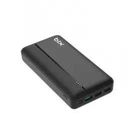 Power Bank Портативний Акумулятор Bix 30000 mAh 3x USB 22,5 Вт Чорний (PB302) - мініатюра 2