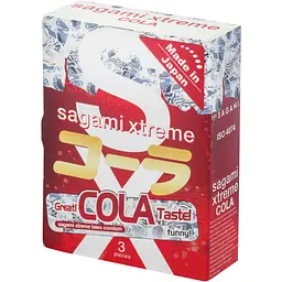 Презервативи Sagami Xtreme Cola латексні 3 шт.
