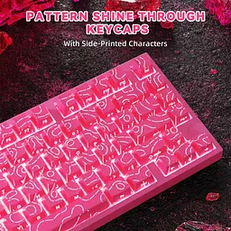 Ігрова дротова магнітна клавіатура Attack Shark R82 / Дротове підключення / Magnetic Switch / Pink - мініатюра 3