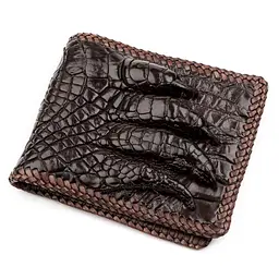 Портмоне CROCODILE LEATHER 18229 з натуральної шкіри крокодила Коричневе - мініатюра 1