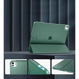 Чохол-книжка BeCover Tri Fold Hard для Apple iPad Pro 13" M4 2024 Dark Green (711731) - мініатюра 3