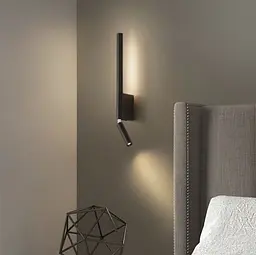 Бра Mantra Torch у чорному кольорі Line F WS 1G BK - мініатюра 4