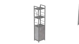 Етажерка 3/34 Ferrum-decor Серії Конект із тумбою 144x34x28 Сірий ДСП Бетон (FRD-104441) - мініатюра 3