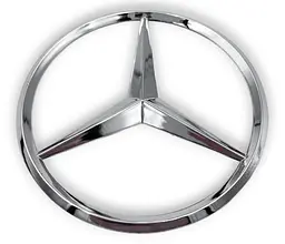 Емблема Mercedes-Benz Хром Пластик D89 мм на двосторонньому скотчі 17853 - мініатюра 4