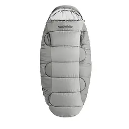 Спальний мішок овальний Naturehike PS300 CNK2350WS026, сірий - мініатюра 2