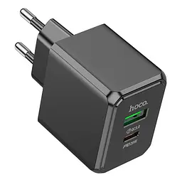 Адаптер мережевий HOCO Ocean charger CS14A 20W чорний - мініатюра 3