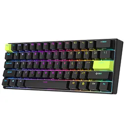 Ігрова магнітна дротова клавіатура Royal Kludge RK C61 / Mint Switch / Black - мініатюра 3