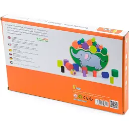 Дерев'яна гра-баланс Viga Toys Слоник (50390) - мініатюра 5