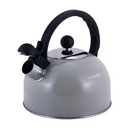 Чайник із свистком Kamille KM-0679GR 2.5 л сірий - мініатюра 2