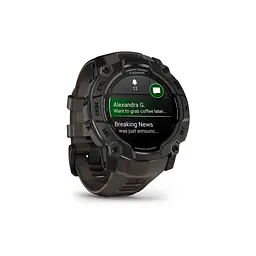 Смарт-годинник Garmin Instinct 3, 50mm, AMOLED, Black Bezel with Charcoal Band, GPS (010-03020-00) - мініатюра 3