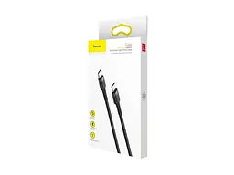 Кабель BASEUS Type-C PD2.0 60W (20V 3A) 2m (CATKLF-HG1) сіро-чорний - мініатюра 6