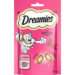 Ласощі для котів Dreamies з яловичиною 60 г (4008429037948)