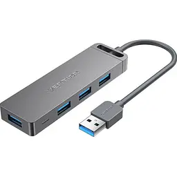 Usb-хаб Vention 4-Port Usb 3.0 Hub With Power Supply 0. 15M чорний (CHLBB) - мініатюра 2
