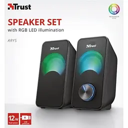 Акустична система (Колонки) Trust 2.0 Arys RGB USB Black 23120 - мініатюра 5