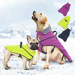 Водонепроникне зимове пальто для собак Wan Talk Purple Dog Coat, S - мініатюра 5