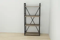 Етажерка 4/60 Ferrum-decor Серії Коннект 120x60x28 чорний ДСП Дуб Сонома Трюфель 16мм (FRD-104240) - мініатюра 4