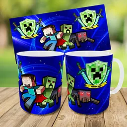Набір: дитяча сумка-бананка+кружка Майнкрафт «Minecraft» 32х15см, бананка для хлопчика через плече на подарунок (00921) - мініатюра 3
