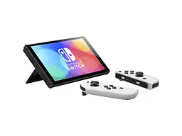 Стаціонарна ігрова приставка Nintendo Switch OLED with White Joy-Con - мініатюра 4