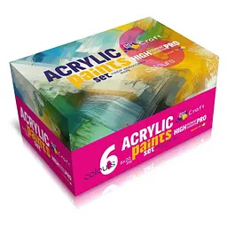 Набір акрилових фарб Art Craft 5081-AC 6 штук по 20 мл