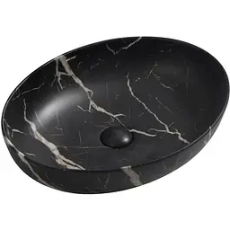 Умивальник накладний Mixxus Premium Ellipse-0102 marble 515x400x130 мм MP6552, Мармур