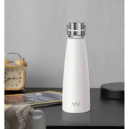 Термос-термопляшка Xiaomi KKF Vacuum Bottle 475 мл без дисплея біла - мініатюра 4