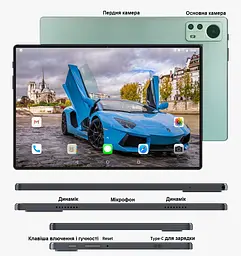 Планшет-телефон Hoozo LTE Tab232 Green 2/32 DUAL SIM 10.1" IPS c Чохлом - мініатюра 5