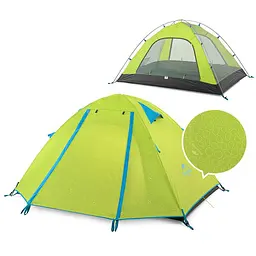 Намет Naturehike P-Series NH18Z022-P двомісний 210T/65D салатовий - мініатюра 3