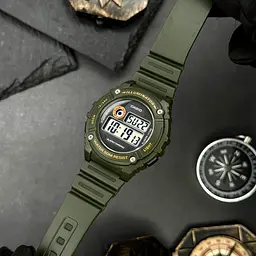 Чоловічий годинник Casio W-216H-3B Темно-Зелений ( AT1141-0120 ) - мініатюра 5