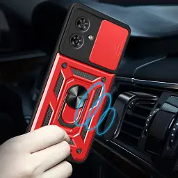 Панель BeCover Military для Motorola Moto G55 Red (713059) - мініатюра 4
