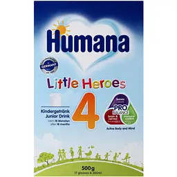 Уцінка. Суміш Humana 4 Little Heroes суха молочна 500 г 