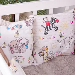 Подушки-борти MirSon Kids Time 18-300 Cream time бежеві 12 шт. - мініатюра 13