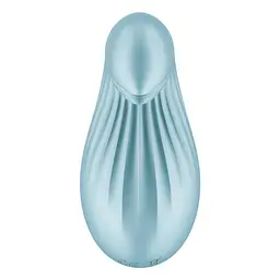 Вібратор Satisfyer Dipping Delight Light Blue, 2 мотори, гнучкий кінчик - мініатюра 5