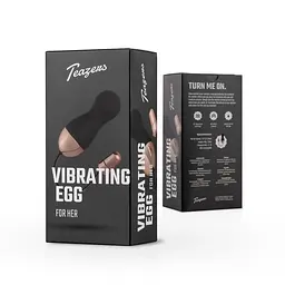 Віброяйце Teazers Egg With Remote, 8 см (чорний) - мініатюра 11