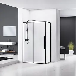 Душова кабіна Eger A Lany 120x80 з піддоном 599-550 Black - мініатюра 2