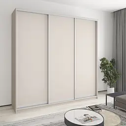 Шафа-купе тридверна MebelStar Уні AL 3ДСП 240x60x240 см Кашемір (MBS-1910)