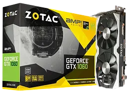 Відеокарта GeForce GTX 1060 6GB Zotac AMP (ZT-P10600B-10M) Б/В