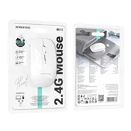 Миша BOROFONE Planet business wireless mouse BG14 радіоканал 2.4G 1000dpi чорна - мініатюра 2