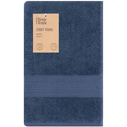 Рушник махровий Ardesto SuperSoft 70х140см, 100% бавовна, синій pbe0050402